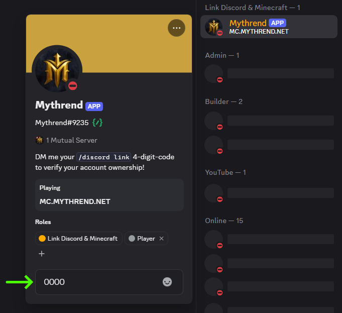 Mythrend Discord Bot